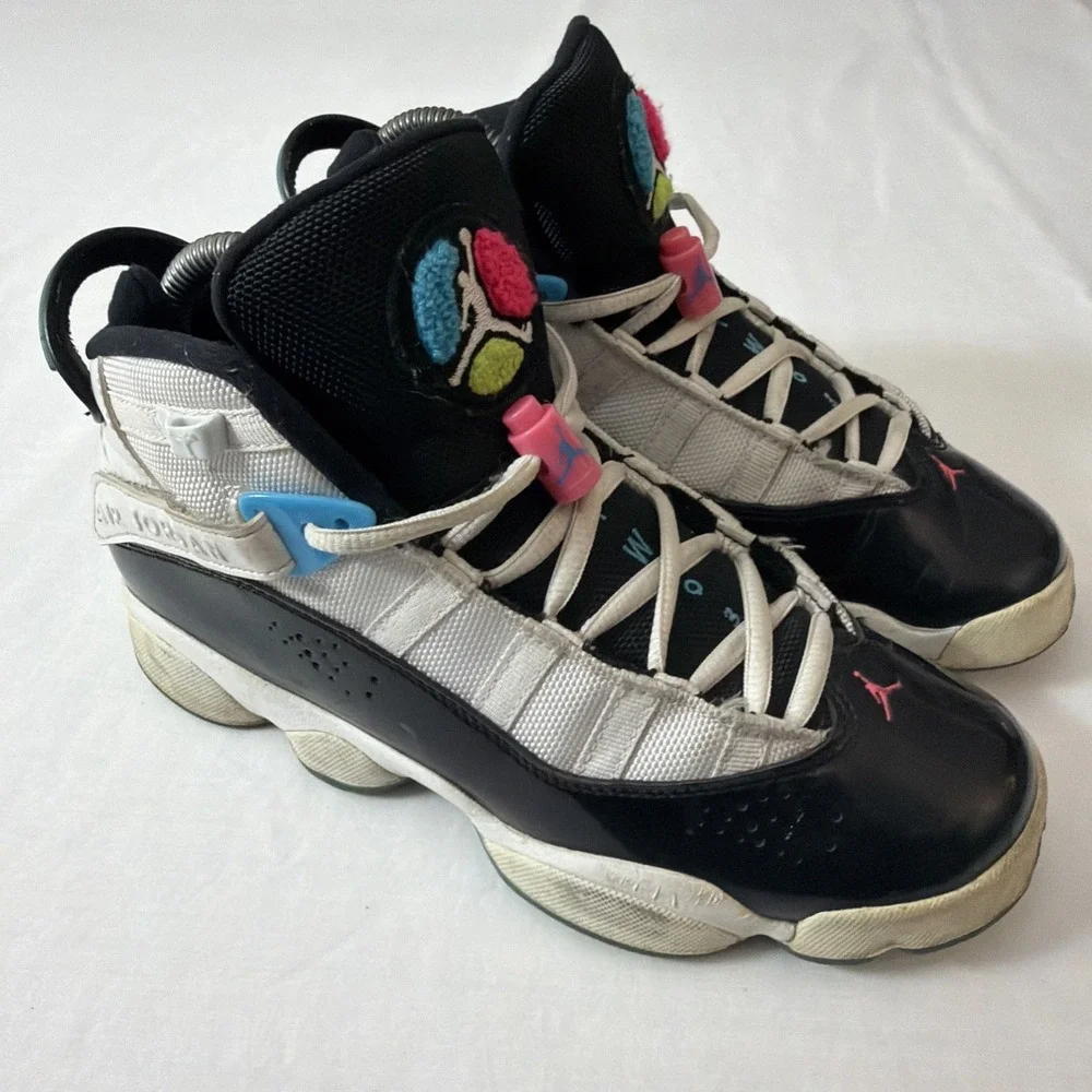 Nike Air Jordan 6 Rings GS PS South Beach 2019 Size 6Y CK0025-100 Kids Shoes Fit